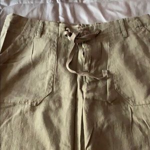 Linen rayon wide leg pants size small NWT